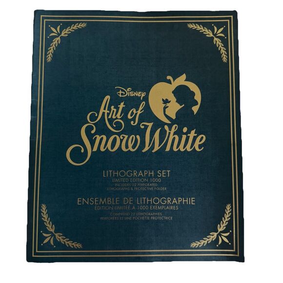 Disney Store The Art of Snow White Limited Edition1000 Lithograph Set New - Picture 1 of 5